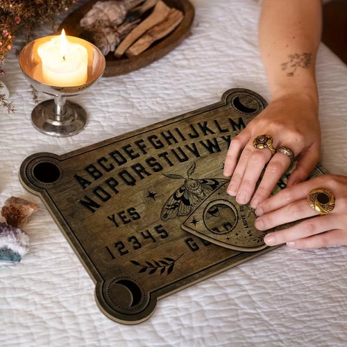 Wooden ouija board - board, set