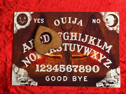 Wooden ouija board game - board,