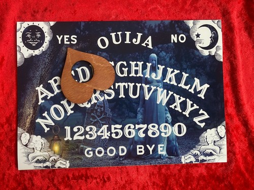 Wooden ouija board game - board, &