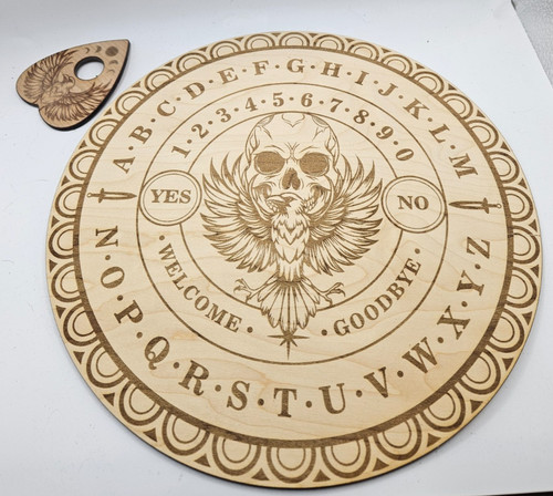 Wooden ouija board - wooden,