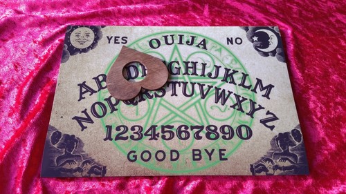 Wooden ouija board game - board, &