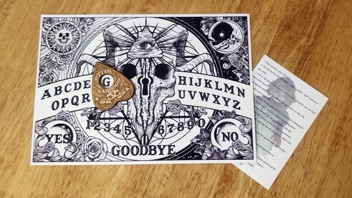Ouija board spirit hunt - board, a4