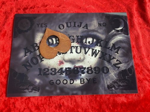 Wooden ouija board - board,
