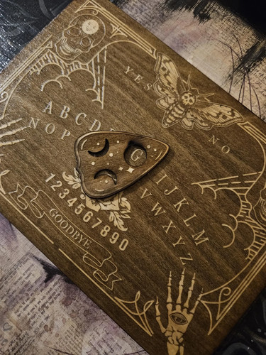 Wooden ouija board brown - ouija,