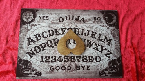 Black wooden ouija - ouija, game