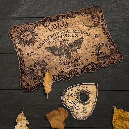 Wooden talking board ouija - board,