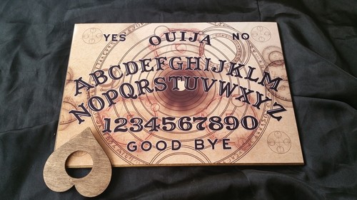 Wooden ouija board game - board,