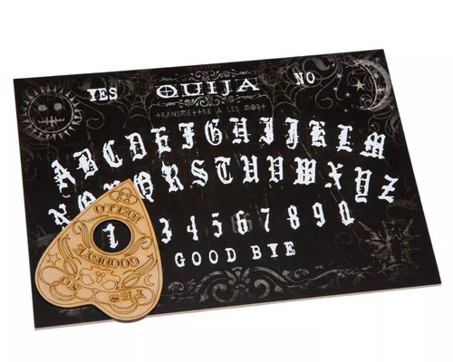 Black wooden ouija - wooden,