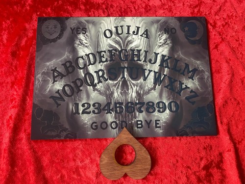 Wooden ouija board game - board,