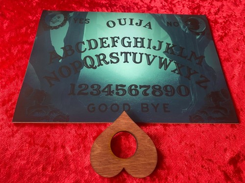 Wooden ouija board game - board,