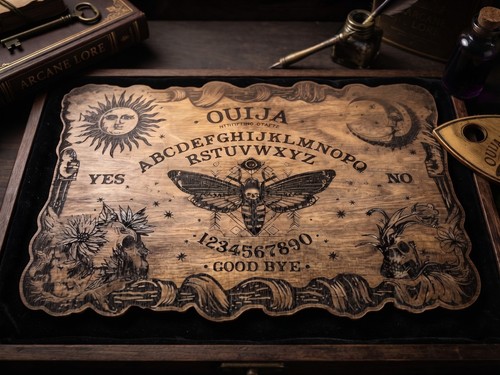 Witch created ouija board - witch,