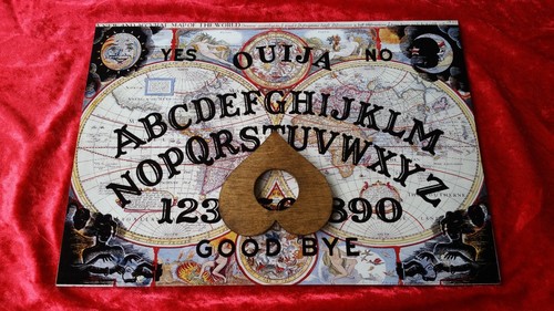 Wooden ouija board game - wooden, &